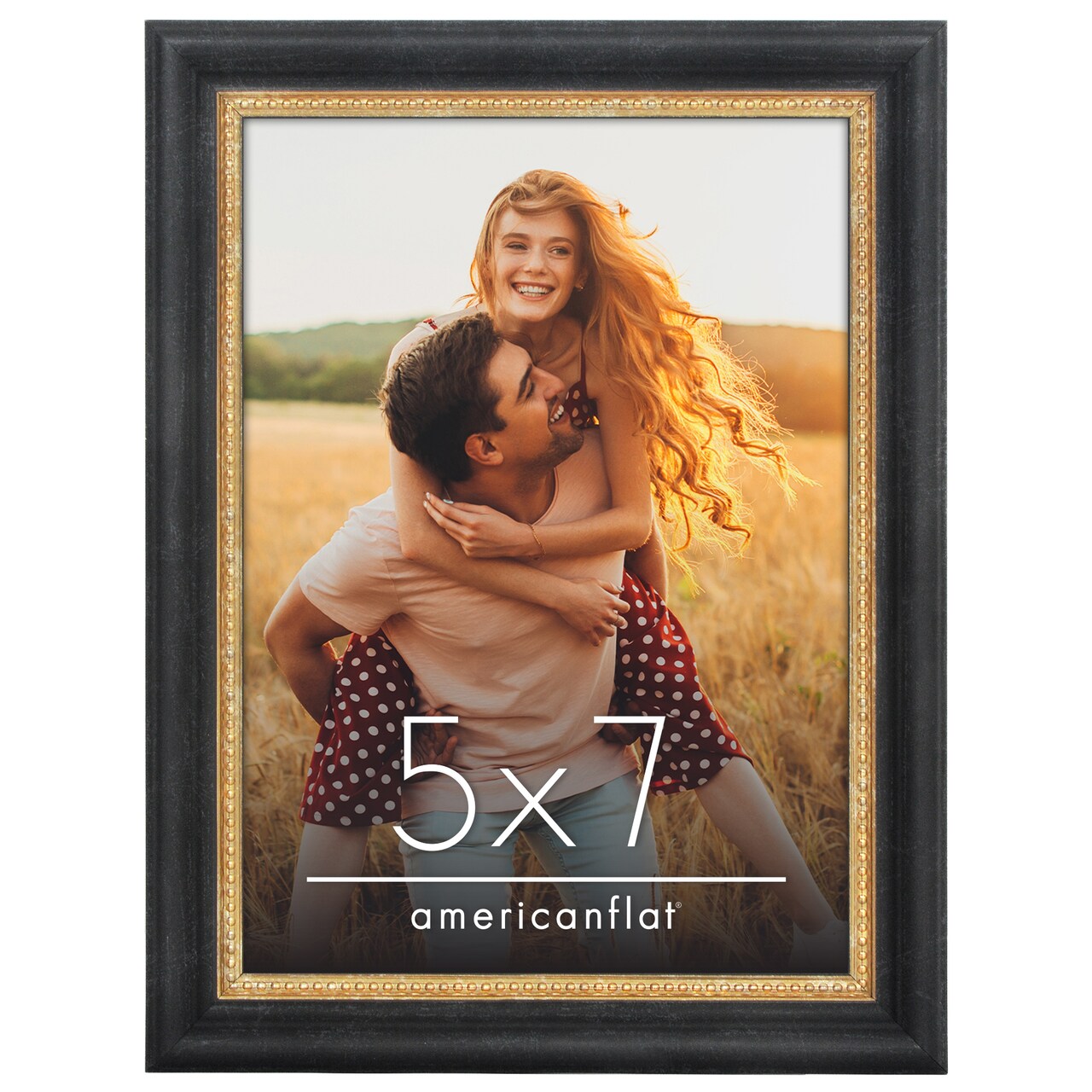 Americanflat Vintage Frames - Picture Frame with Beaded Accents - Antique Frames for Tabletop and Wall Display - Ornate Frame